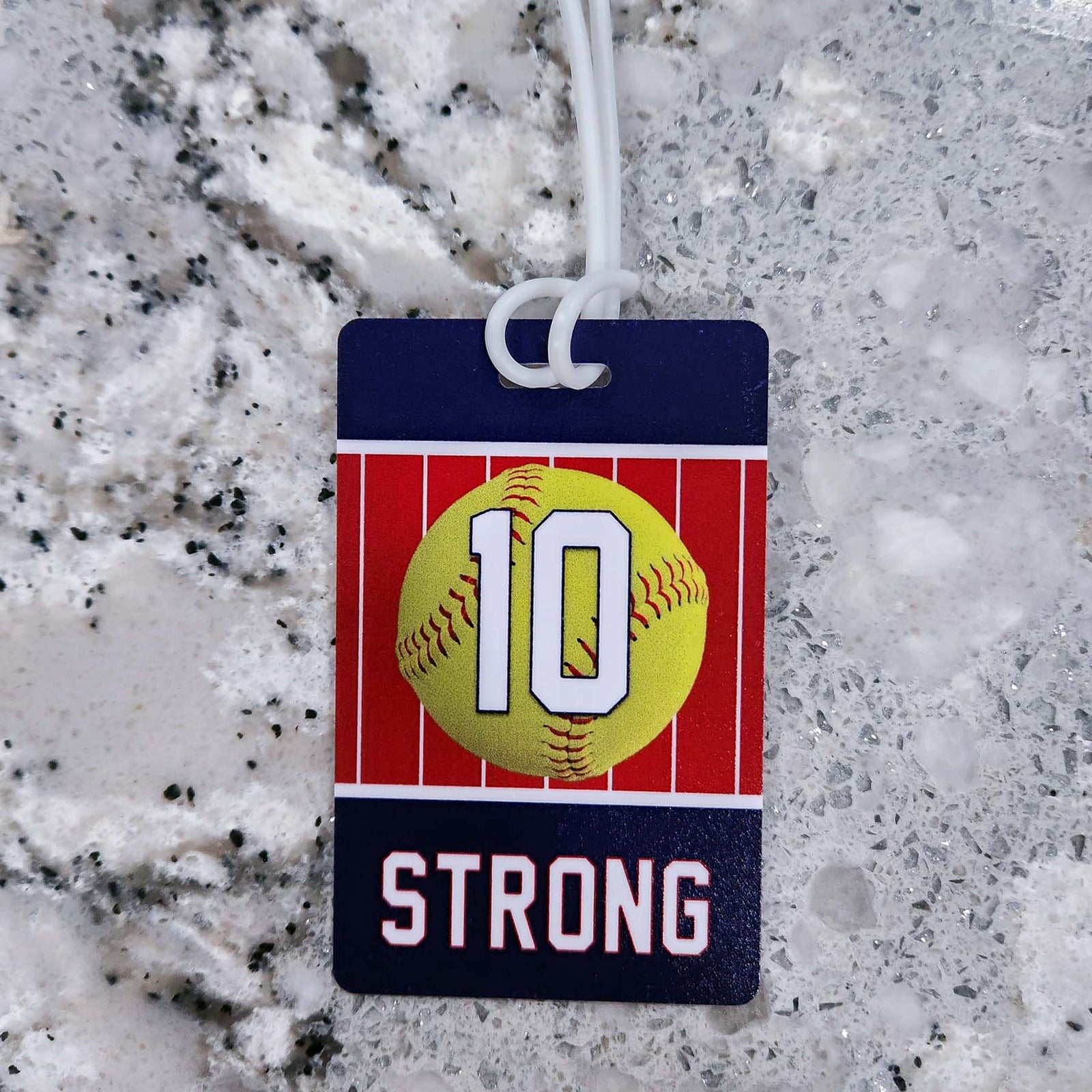 Personalized Softball Bag Tag