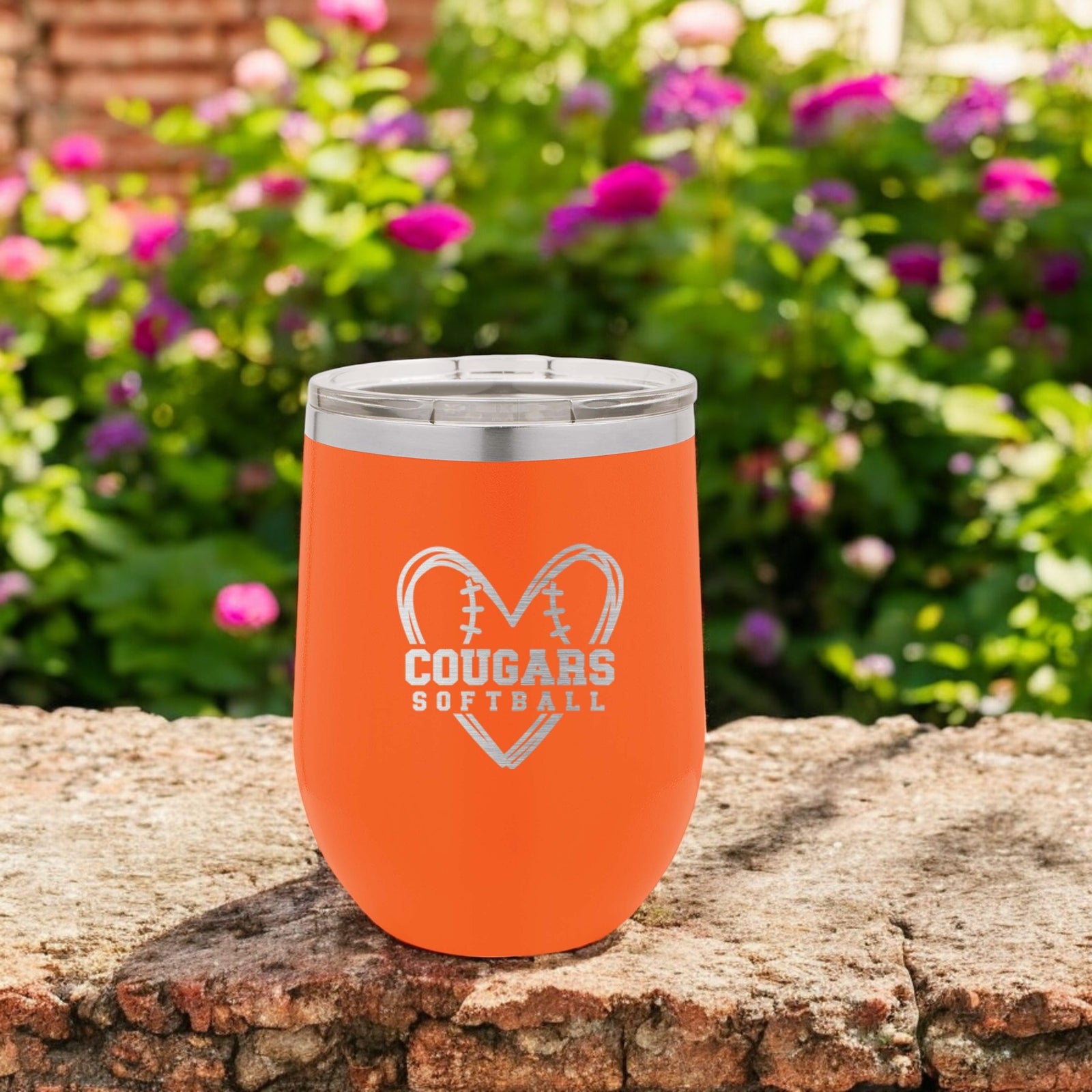 Softball School Mascot - Engraved Polar Camel Tumbler or Water Bottle