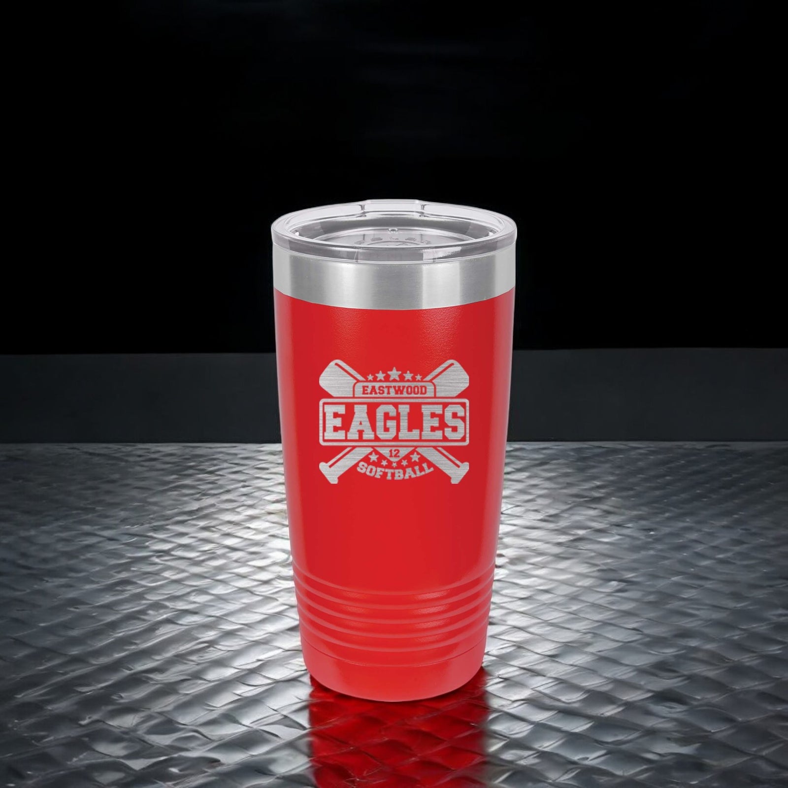 Softball School Mascot - Engraved Polar Camel Tumbler or Water Bottle