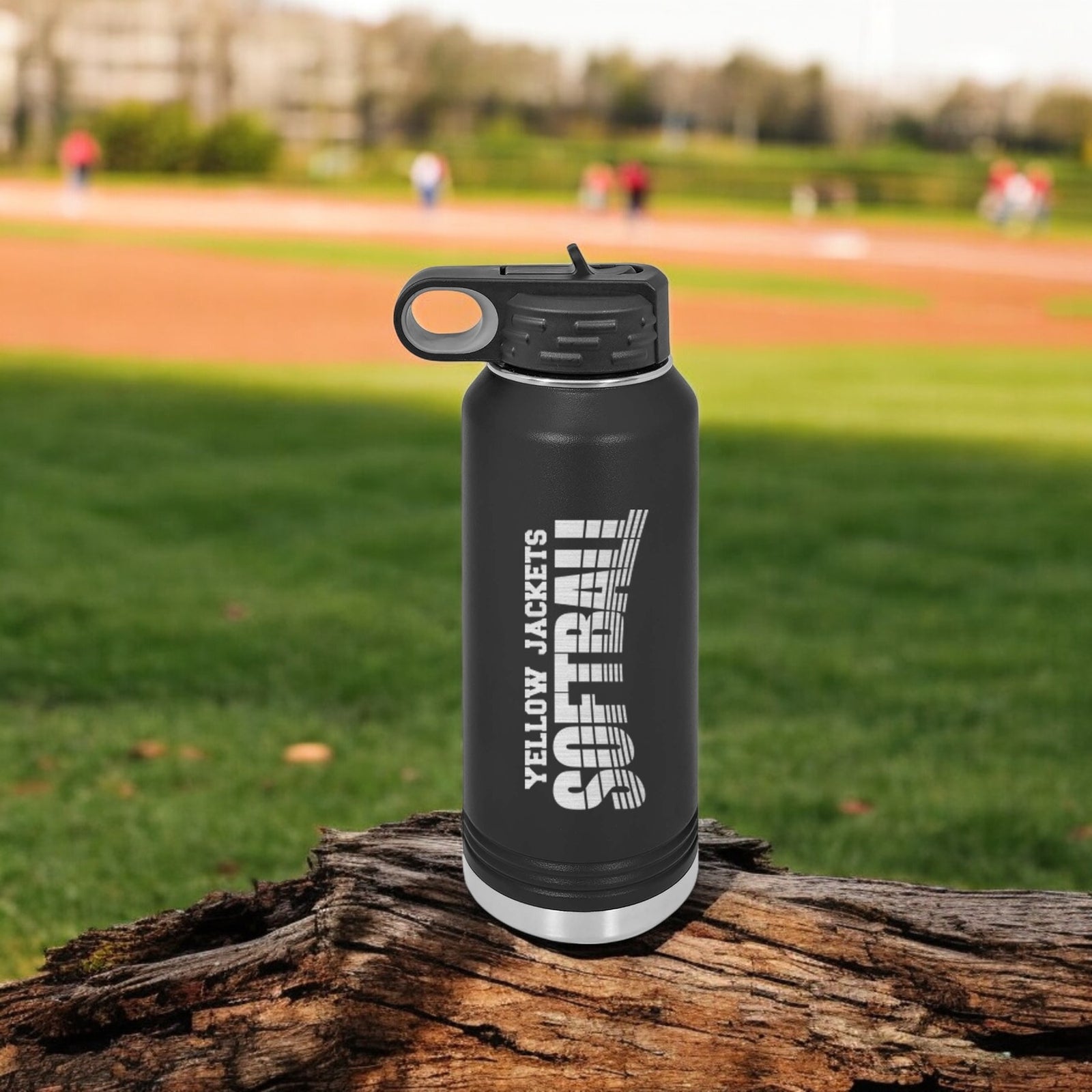 Softball School Mascot - Engraved Polar Camel Tumbler or Water Bottle
