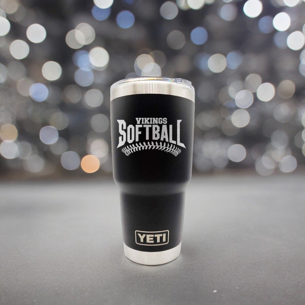 Softball School Mascot - Engraved YETI Tumbler