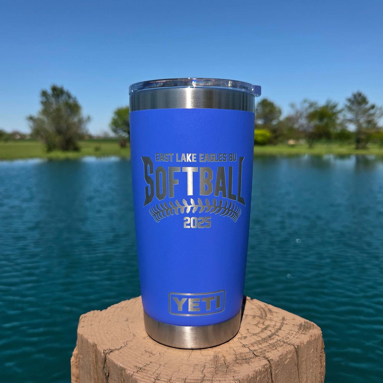 Softball School Mascot - Engraved YETI Tumbler