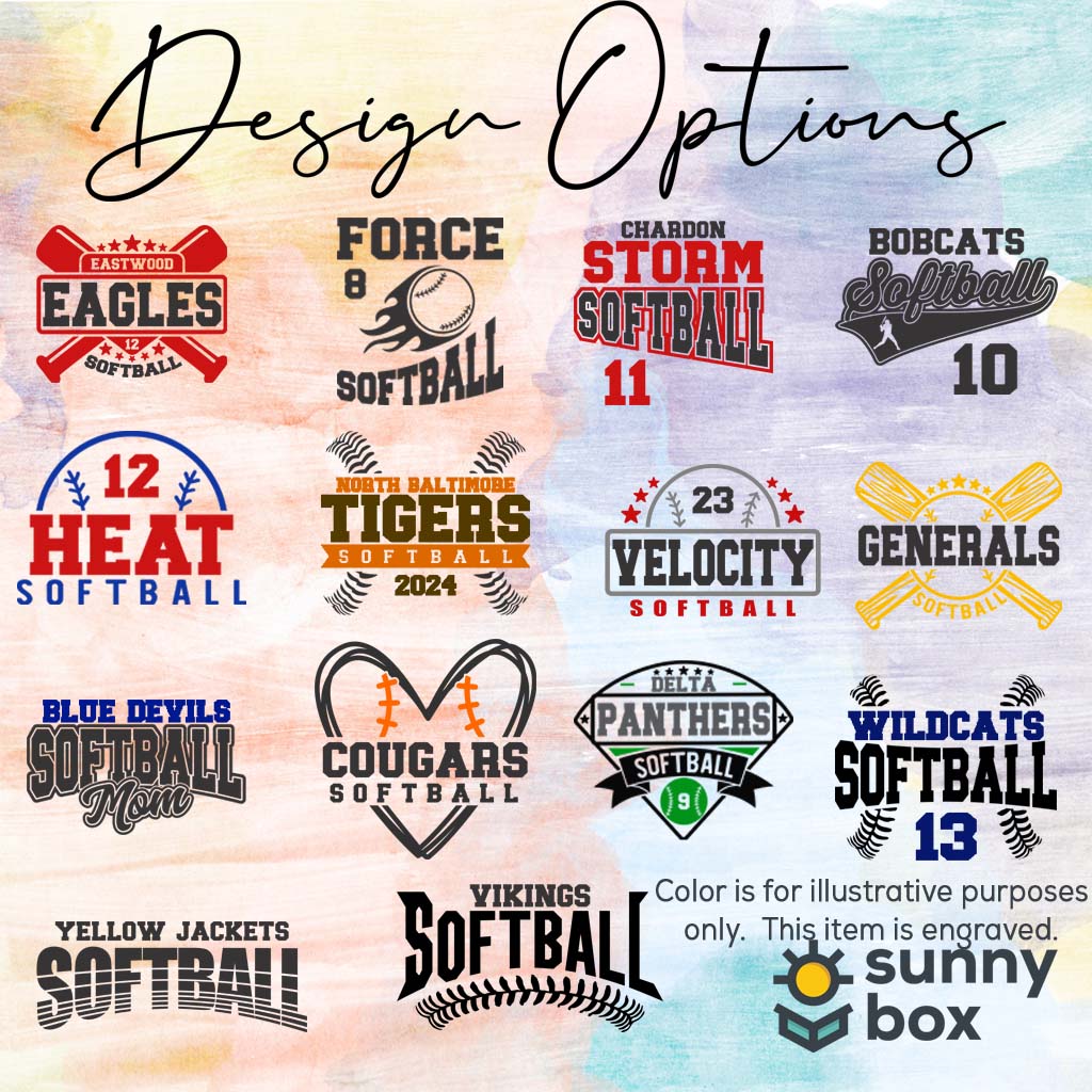 Softball School Mascot - Engraved YETI Tumbler