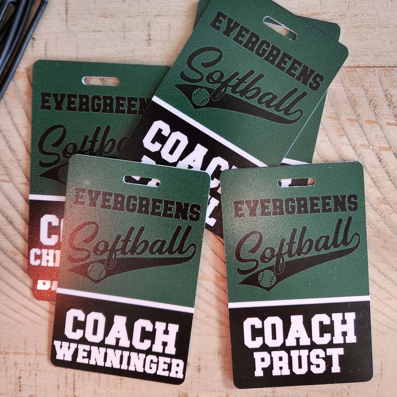 Softball Team Sports Bag Tag