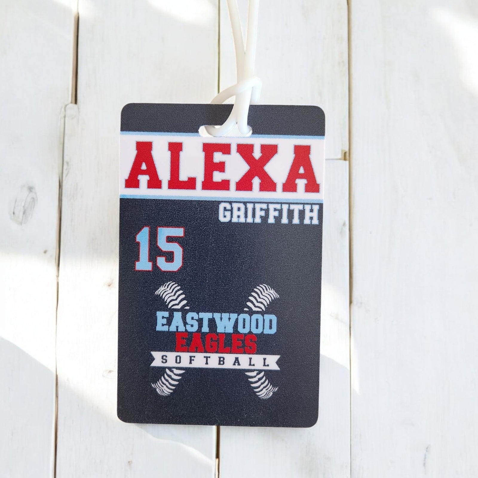 Custom Softball Team Sports Luggage Bag Tag