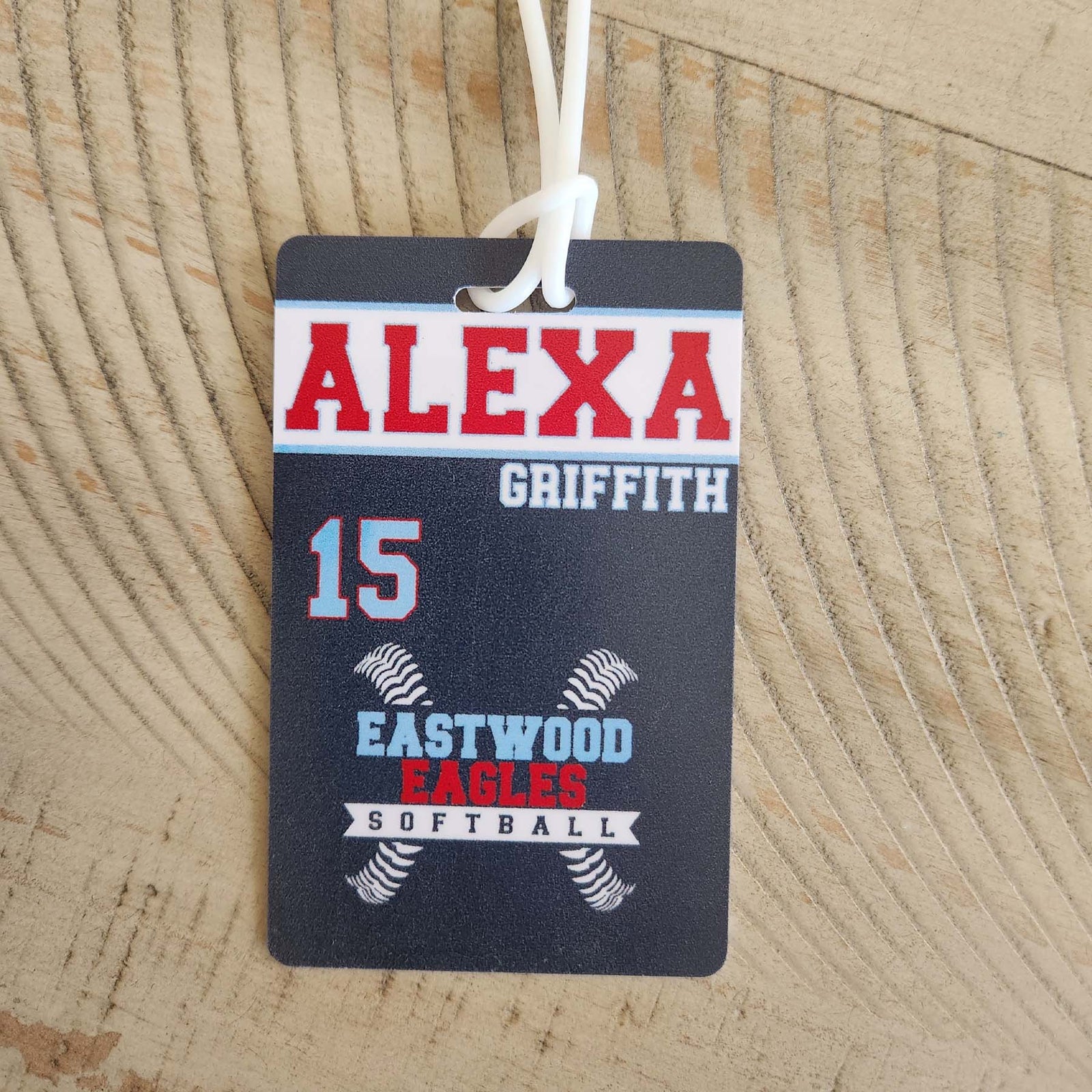 Custom Softball Team Sports Luggage Bag Tag
