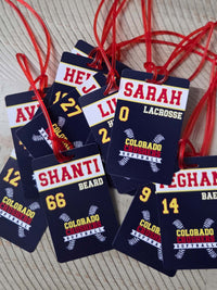 Softball Team Sports Bag Tag