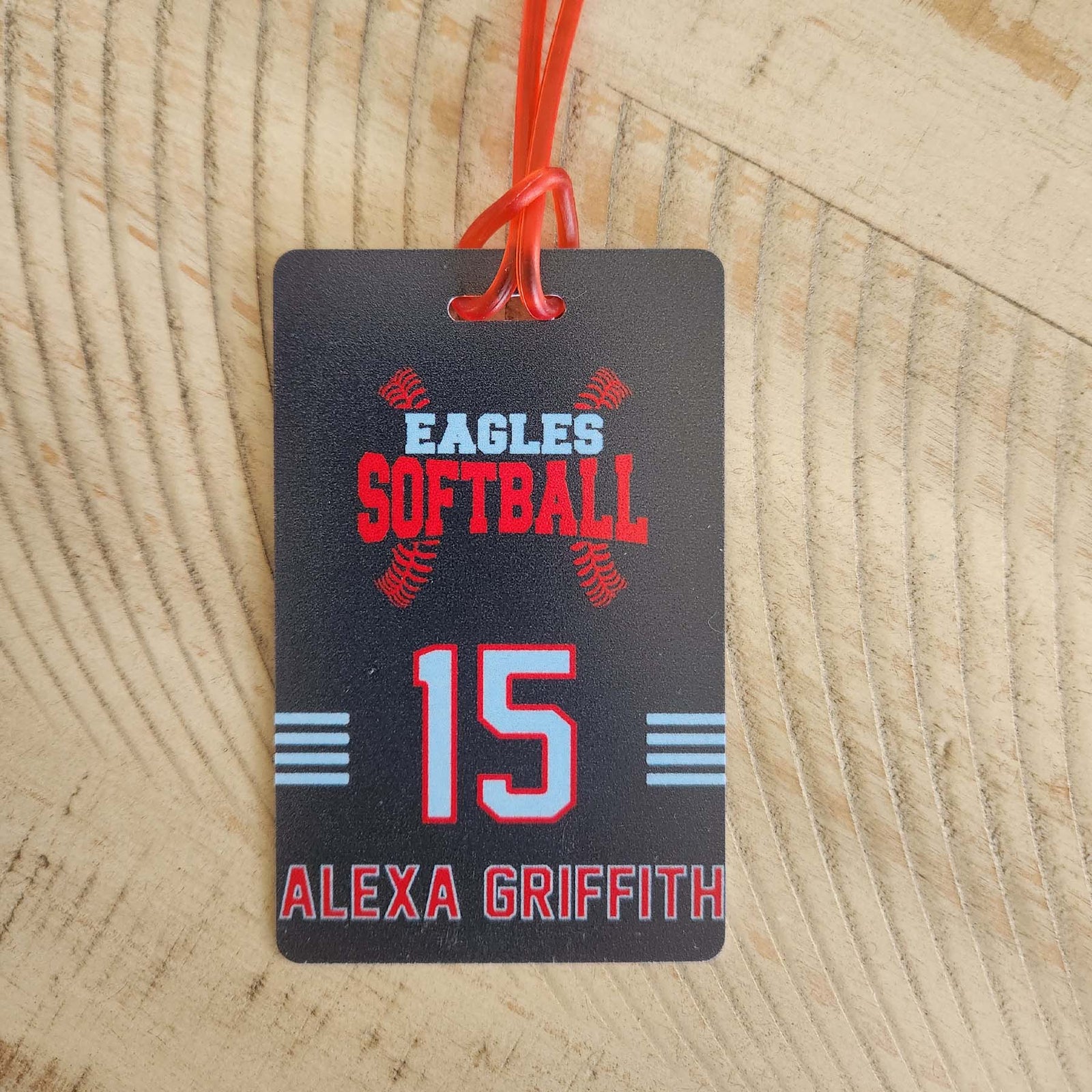 Softball Team Sports Bag Tag by Sunny Box