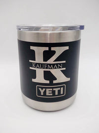 Monogram Engraved YETI Lowball Tumbler