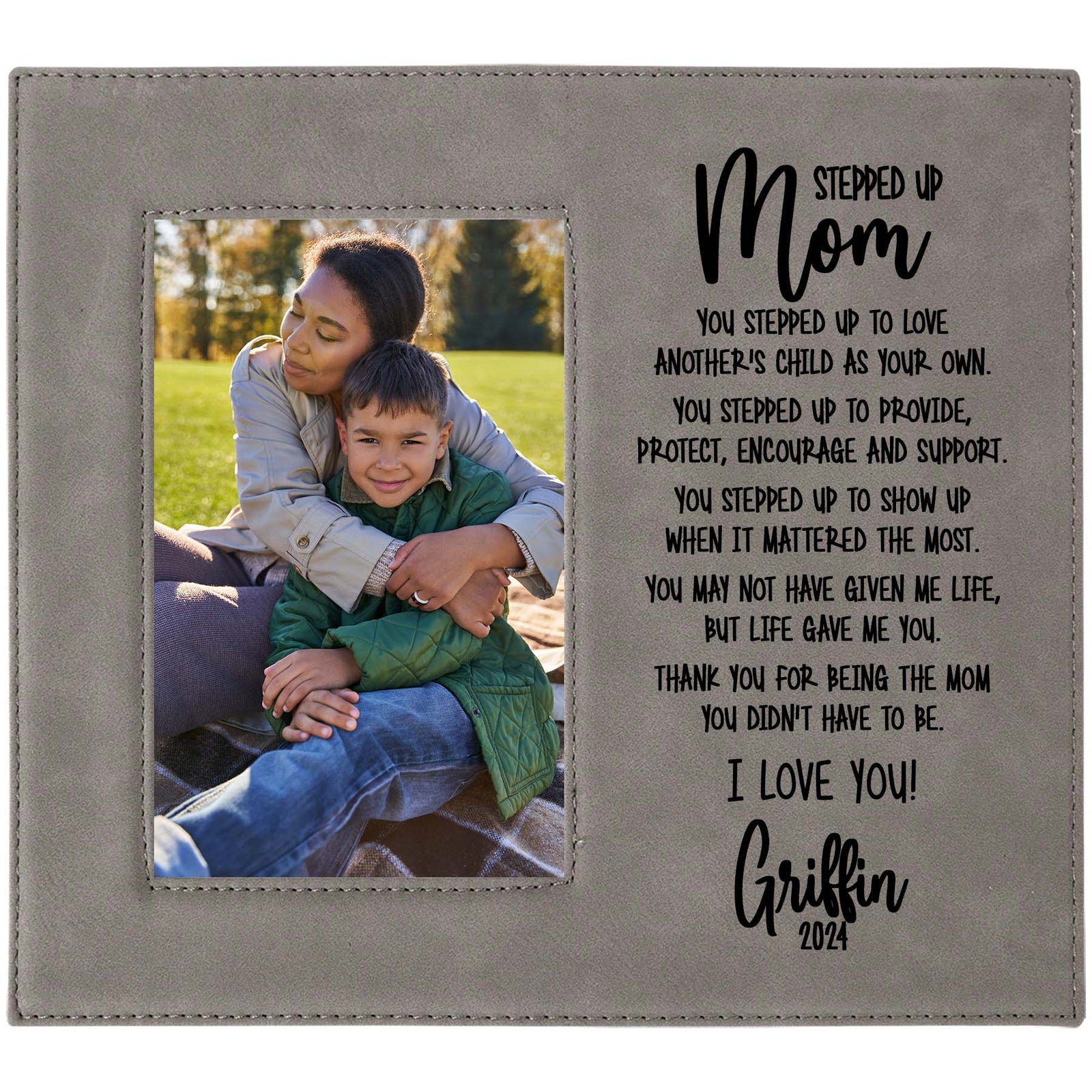 Stepped Up Mom - Personalized Stepmom Picture Frame by Sunny Box
