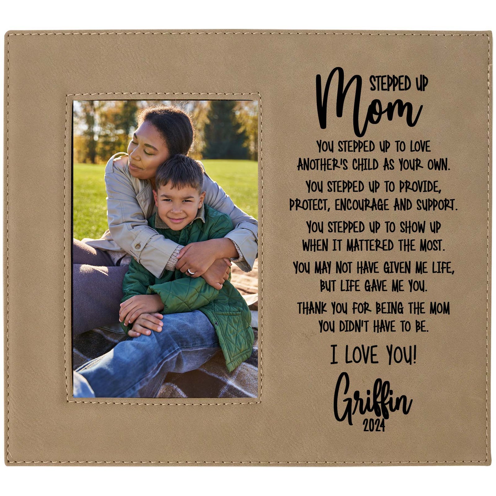 Stepped Up Mom - Personalized Stepmom Picture Frame by Sunny Box