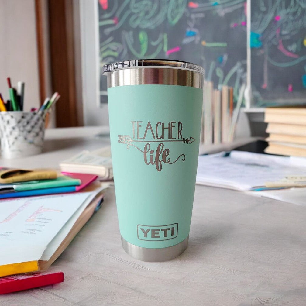 Teacher Life - Engraved YETI Tumbler2