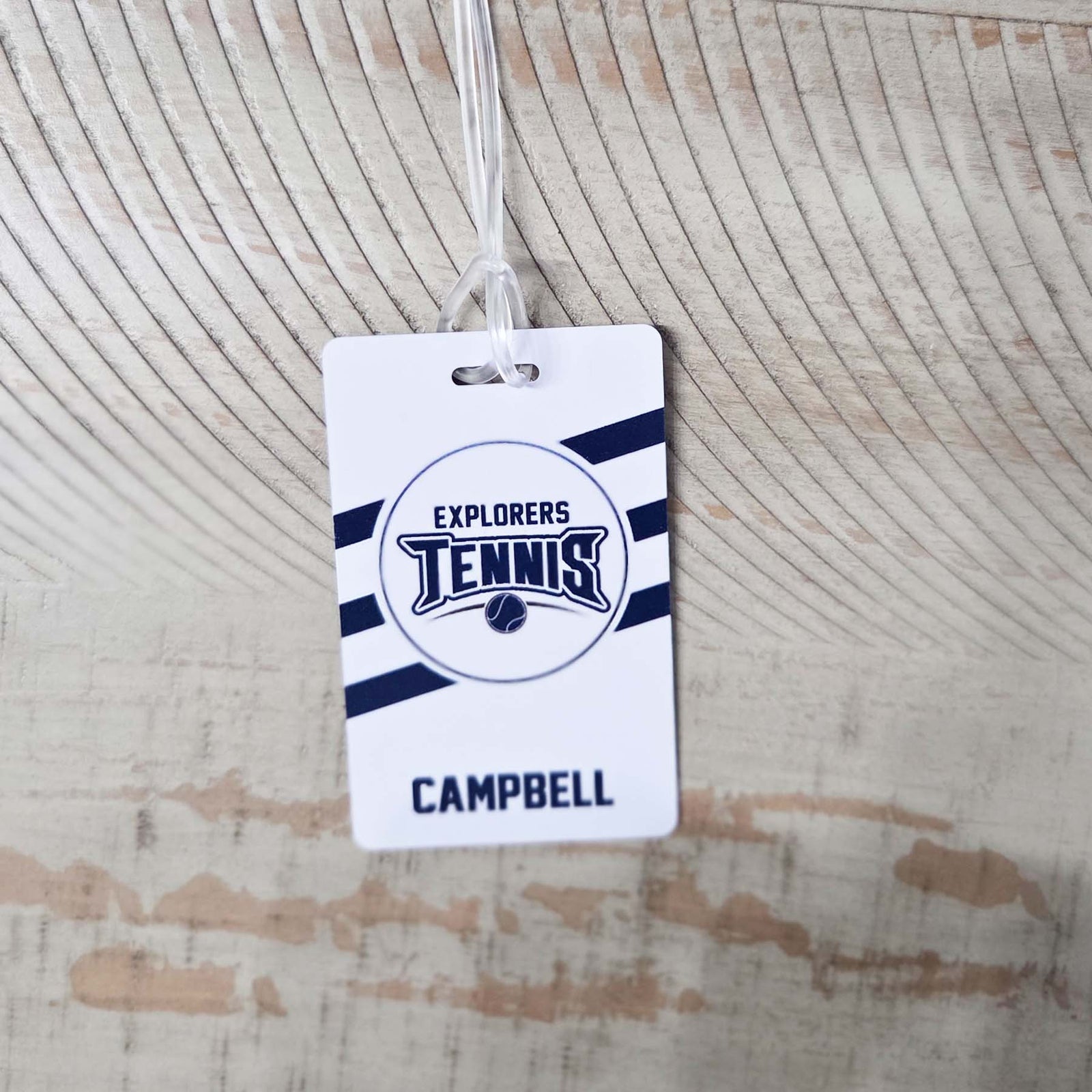 Tennis Team Sports Bag Tag