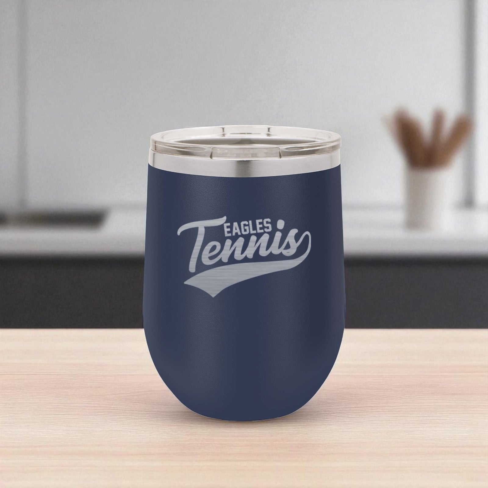 Tennis School Mascot - Engraved Polar Camel Tumbler or Water Bottle