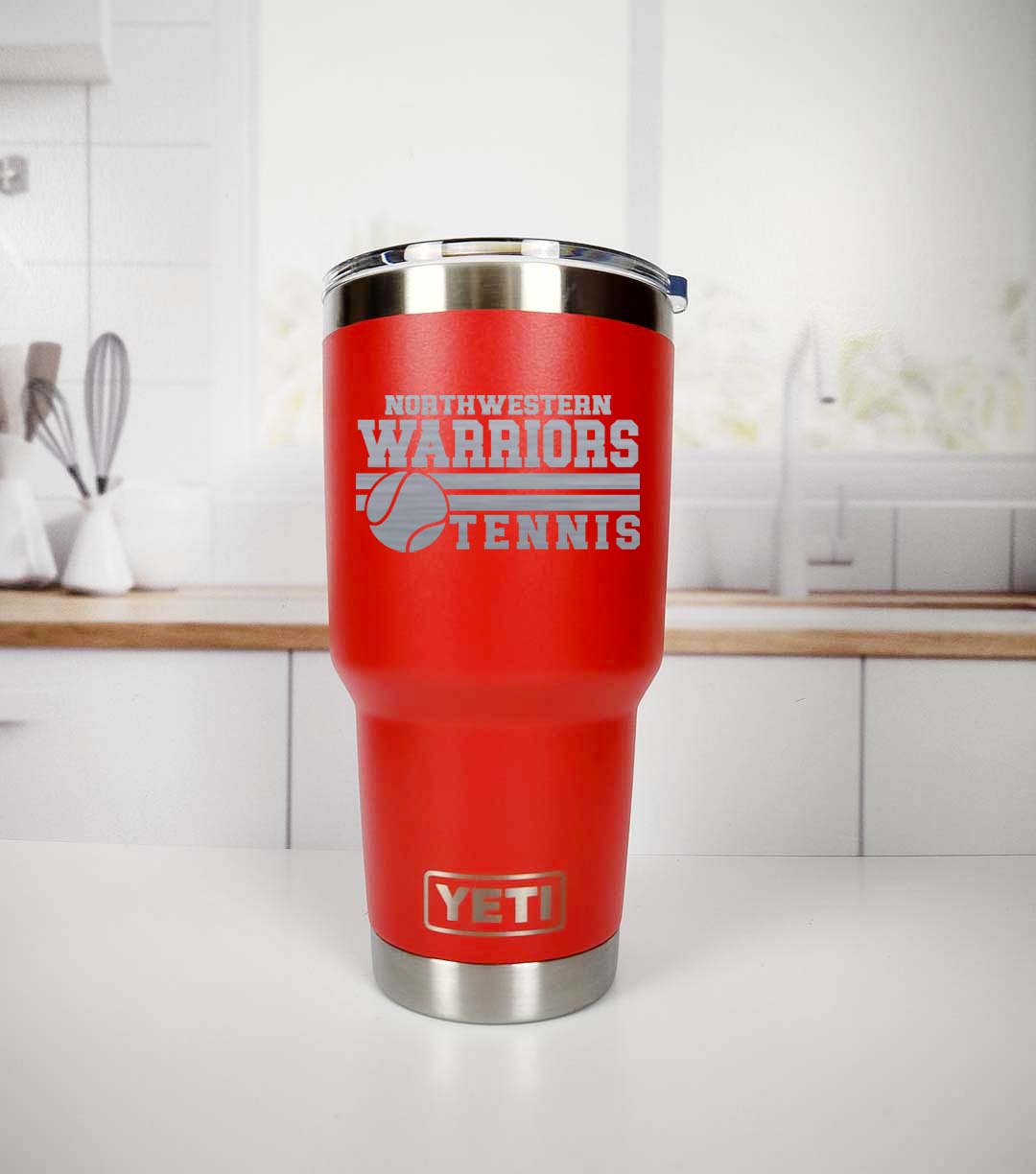 Tennis School Mascot - Engraved YETI Tumbler