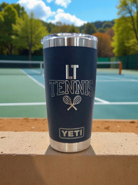 Tennis School Mascot - Engraved YETI Tumbler