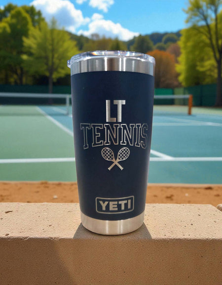 Tennis School Mascot - Engraved YETI Tumbler