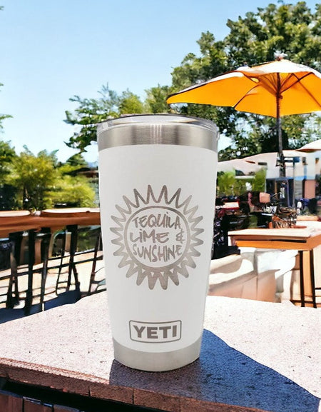 Tequila Lime & Sunshine - Engraved YETI Tumbler