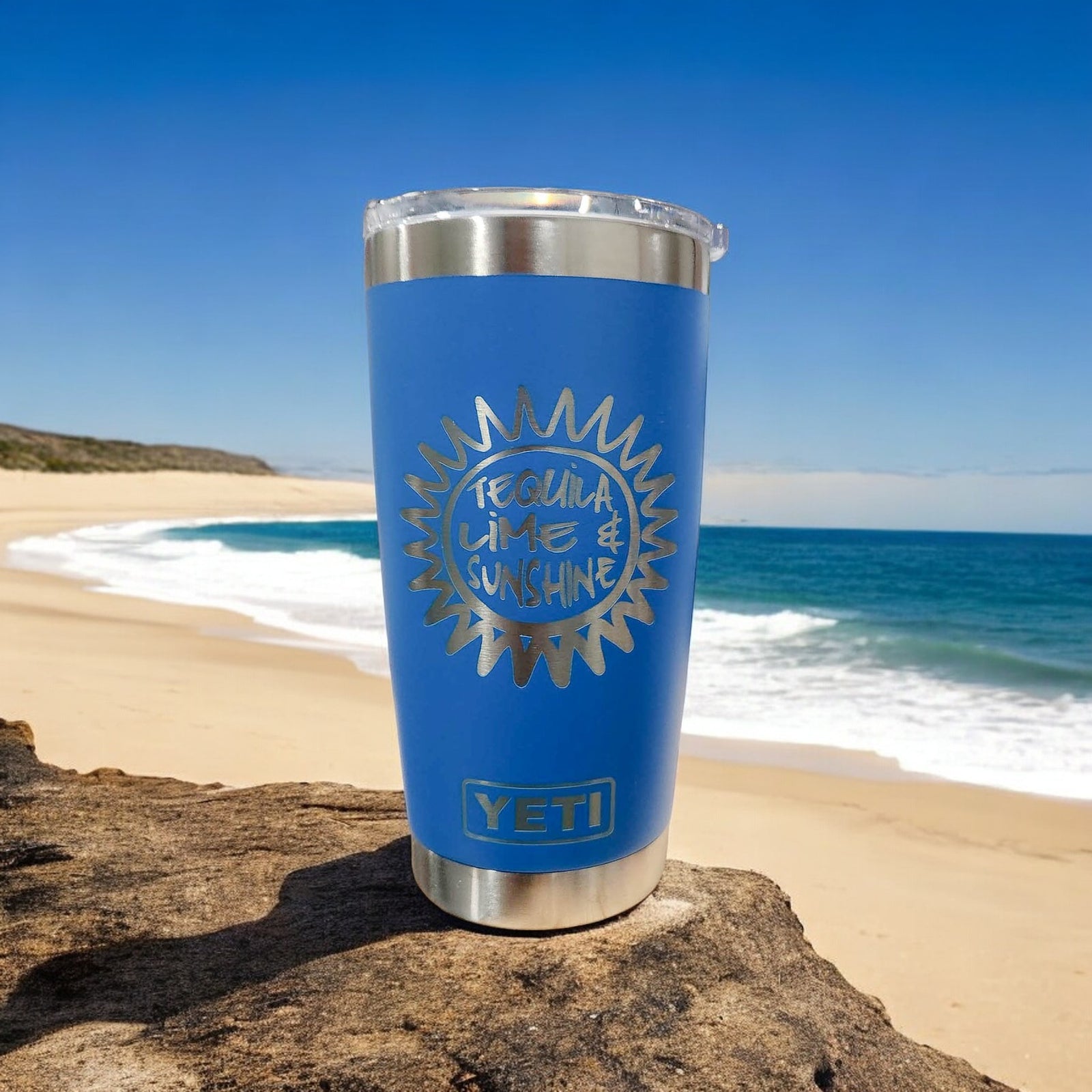 Tequila Lime & Sunshine - Engraved YETI Tumbler