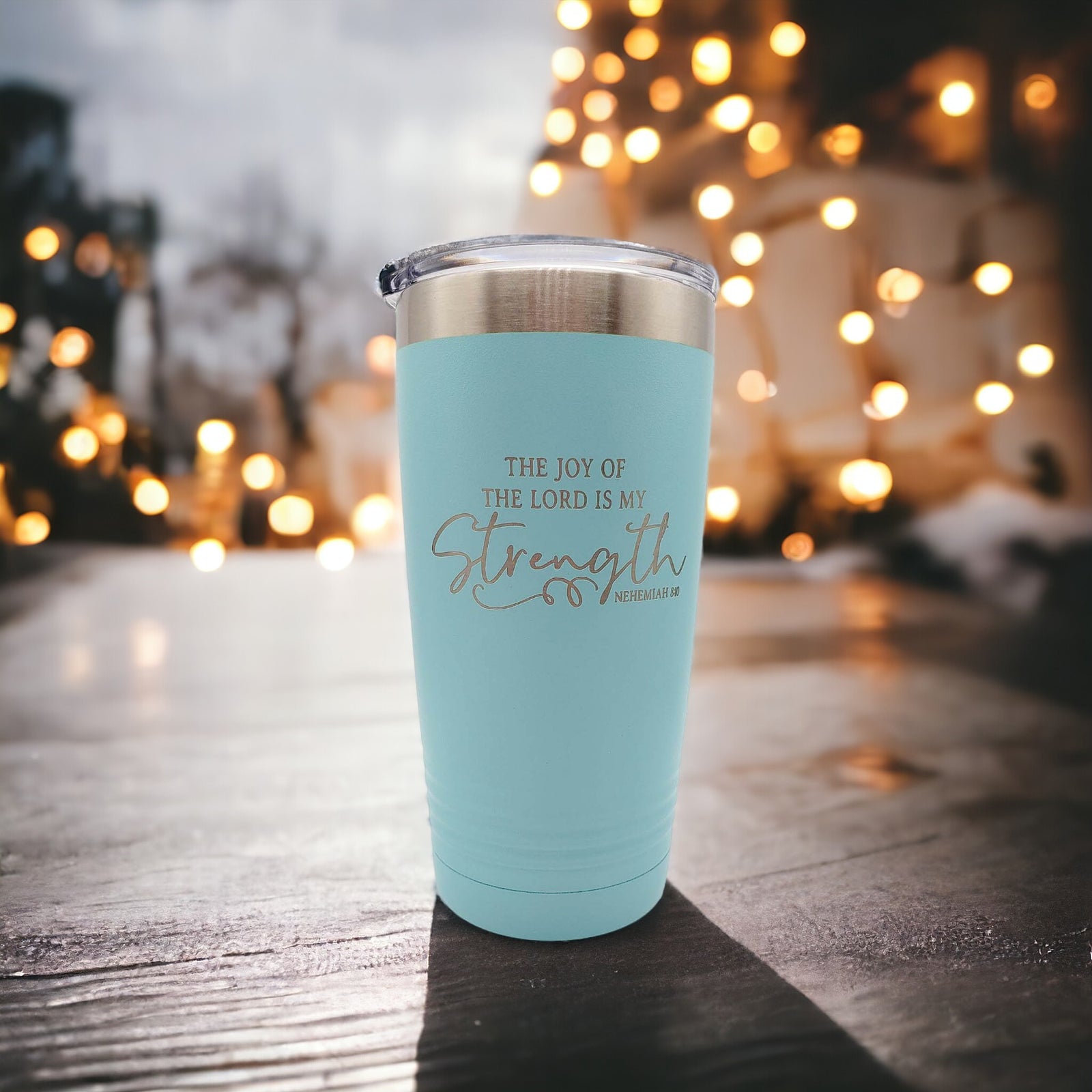 The Joy of the Lord is My Strength offers Engraved Christian YETI Rambler Tumbler | Scripture Tumbler | Christian Bible Verse Gift | Nehemiah 8:10