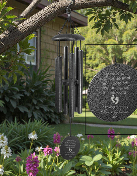 Custom wind chime for child or infant loss