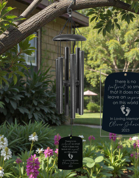 Custom wind chime for child or infant loss