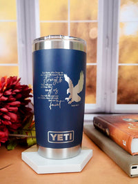 Those Who Hope in the Lord - Isaiah 40:31 Scripture Engraved YETI Tumbler