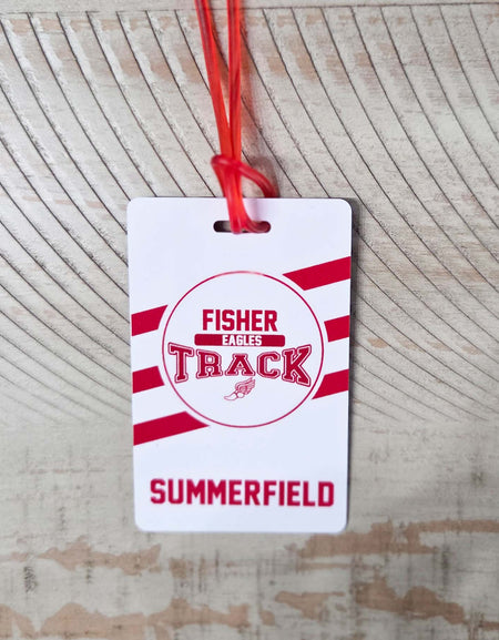 Track & Field Team Sports Bag Tag