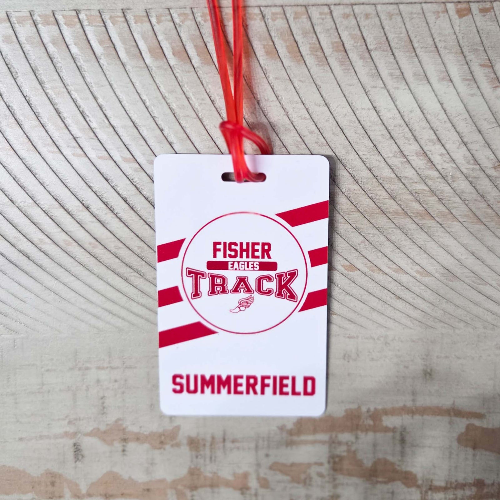 Track & Field Team Sports Bag Tag