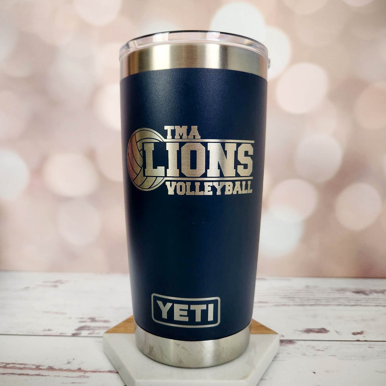 Volleyball School Mascot - Engraved YETI Tumbler