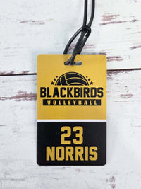 Volleyball Team Sports Bag Tag