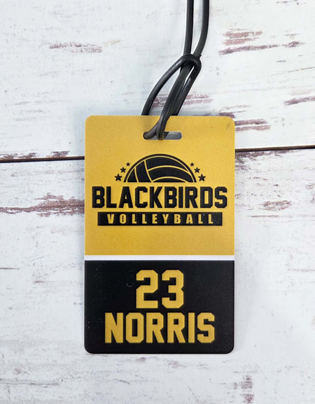 Volleyball Team Sports Bag Tag