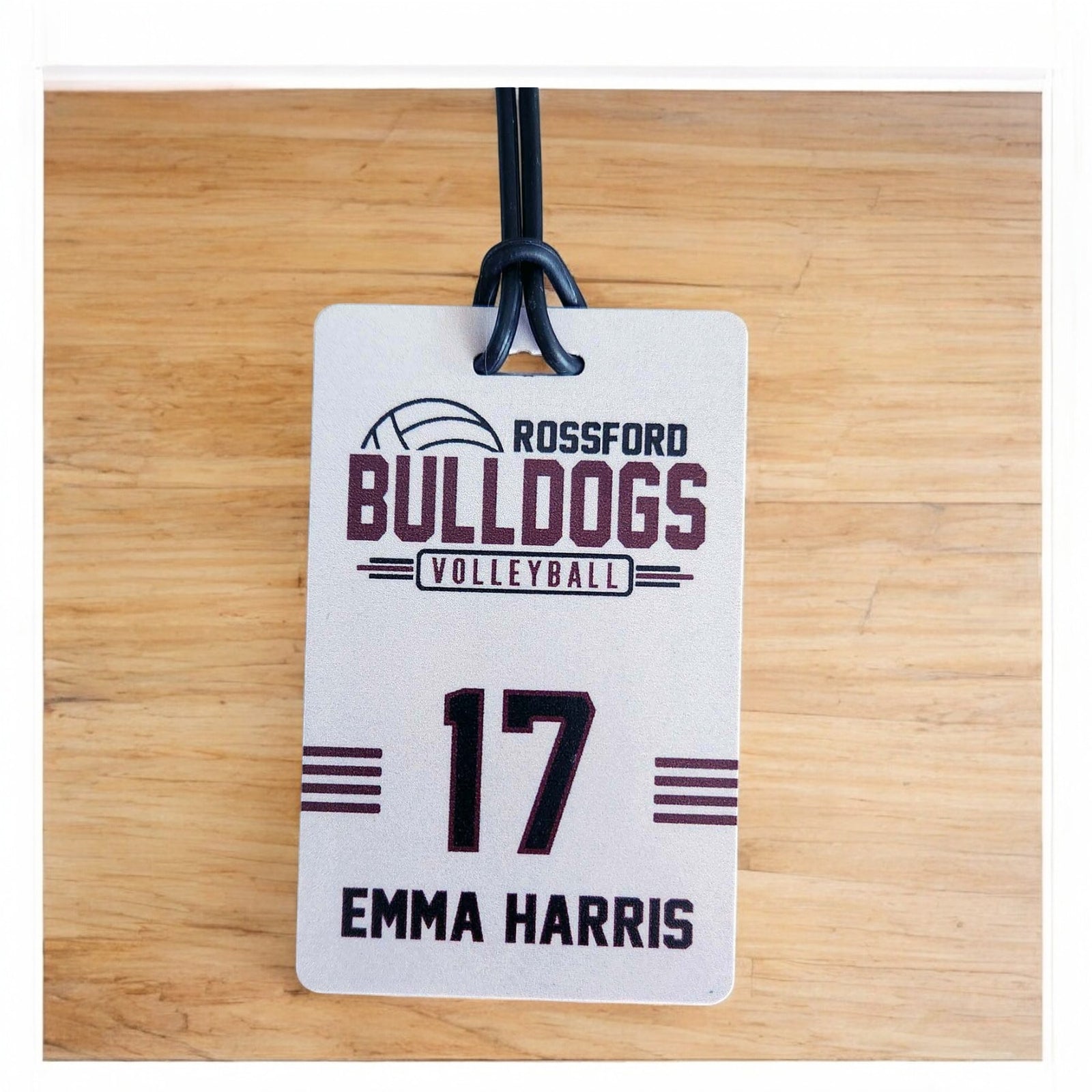 Personalized Volleyball Team Bag Tag