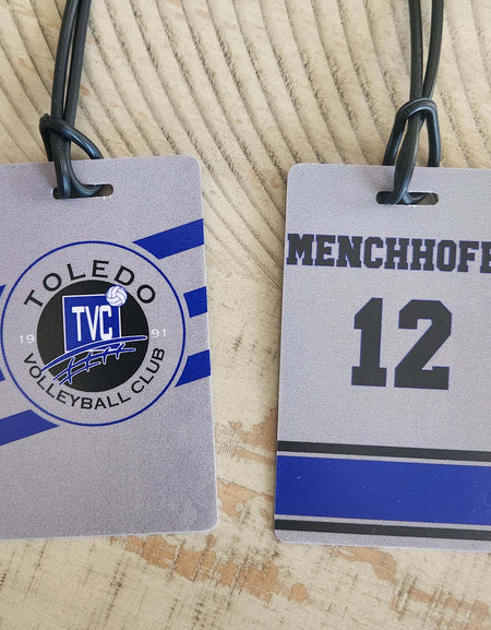 Custom Volley Team Sports Luggage Bag Tag