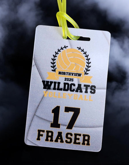 Volleyball Team Sports Bag Tag