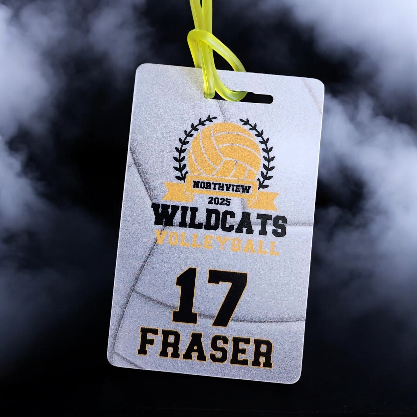 Volleyball Team Sports Bag Tag