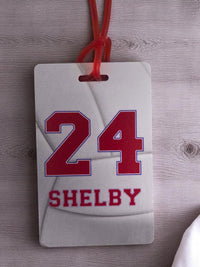 Volleyball Team Sports Bag Tag