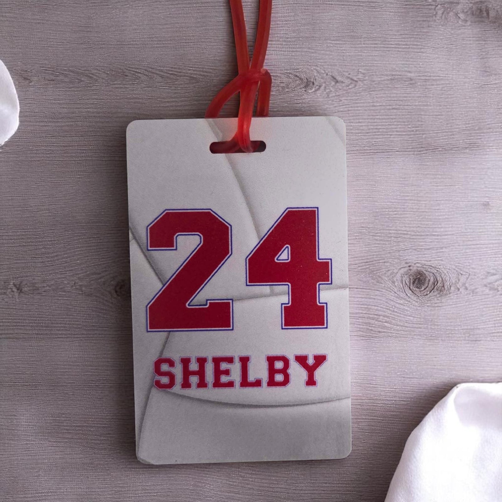 Volleyball Team Sports Bag Tag