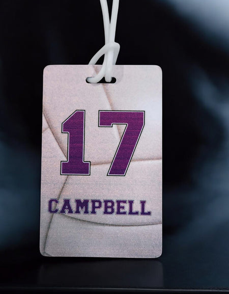 Volleyball Team Sports Bag Tag