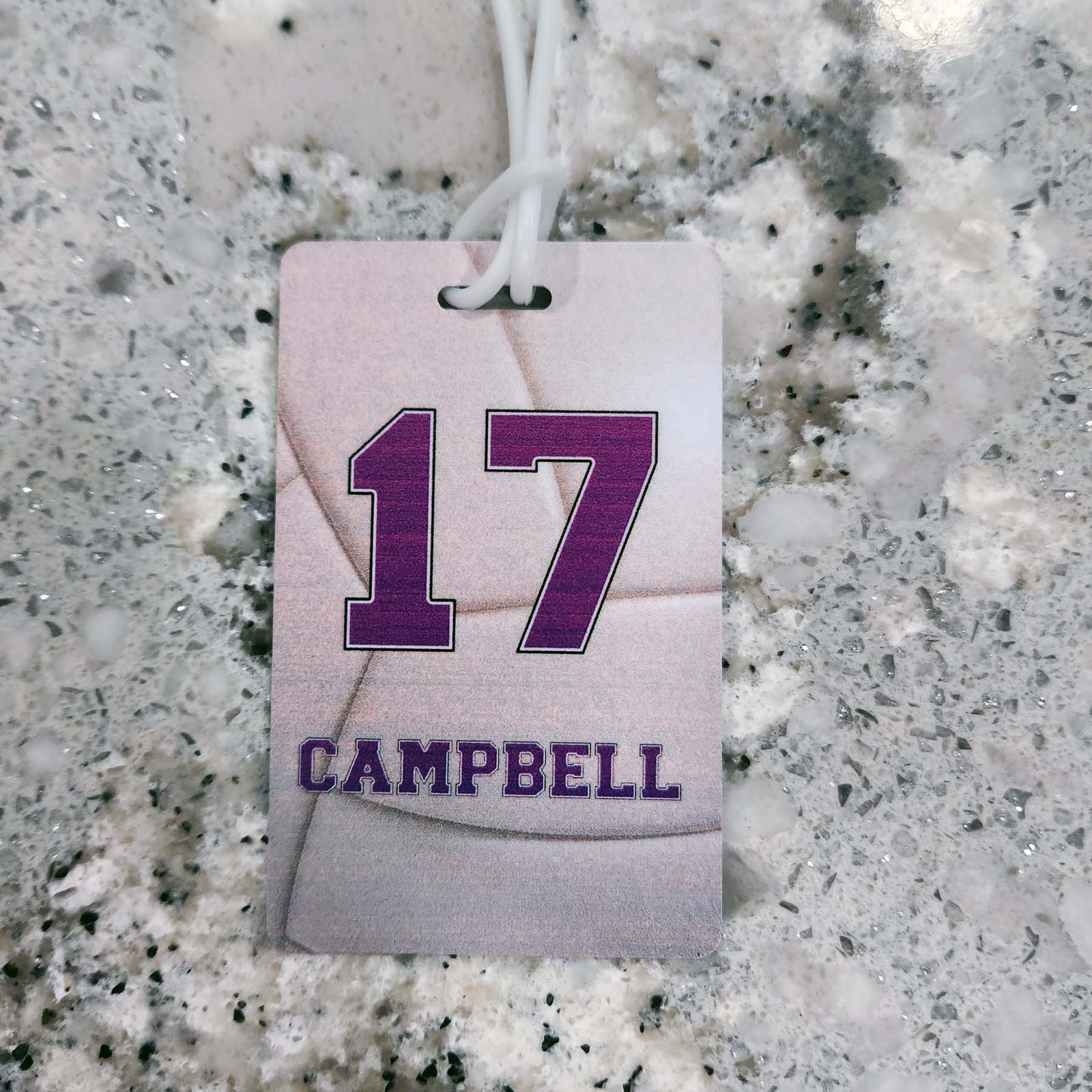 Volleyball Team Sports Bag Tag