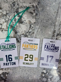 Volleyball Team Sports Bag Tag