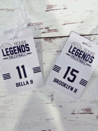 Volleyball Team Sports Bag Tag
