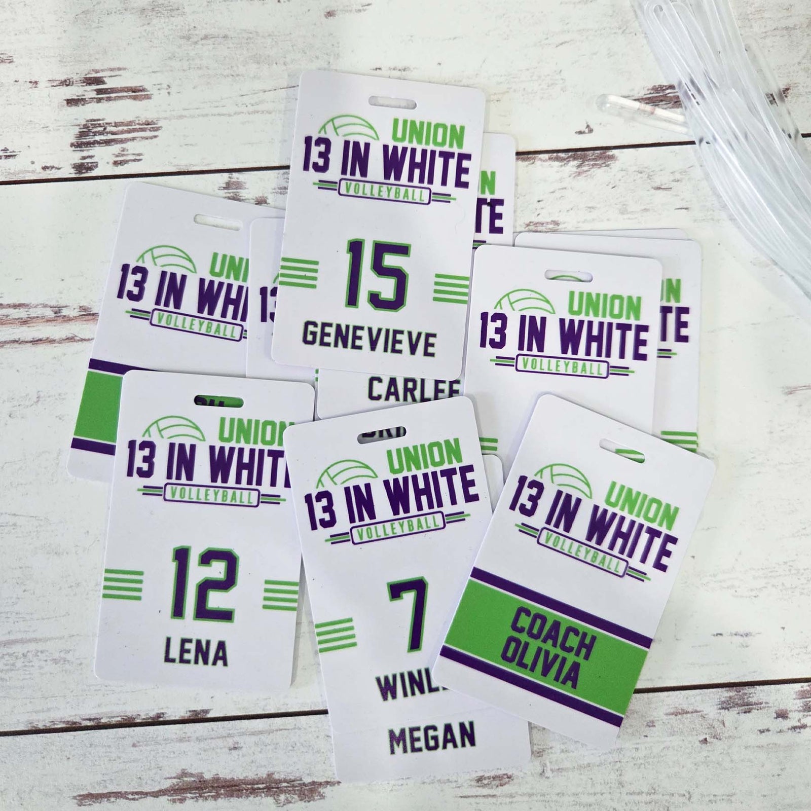 Volleyball Team Sports Bag Tag