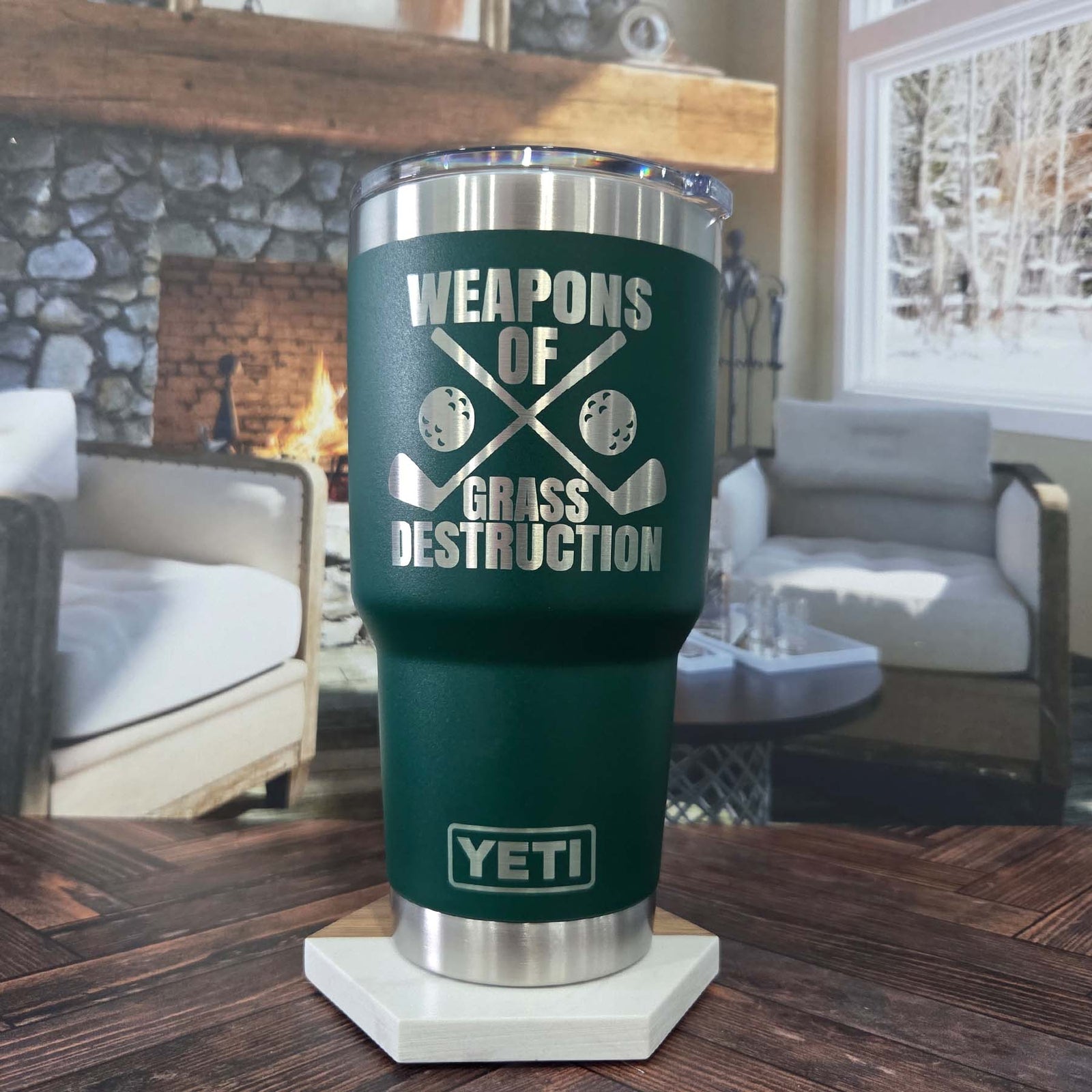 Weapons of Grass Destruction - Engraved YETI Tumbler