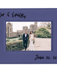 Personalized Wedding Picture Frame Leatherette