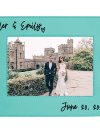 Personalized Wedding Picture Frame Leatherette