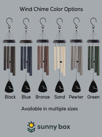 Forever In Our Hearts Personalized Engraved Memorial Wind Chime by Sunny Box