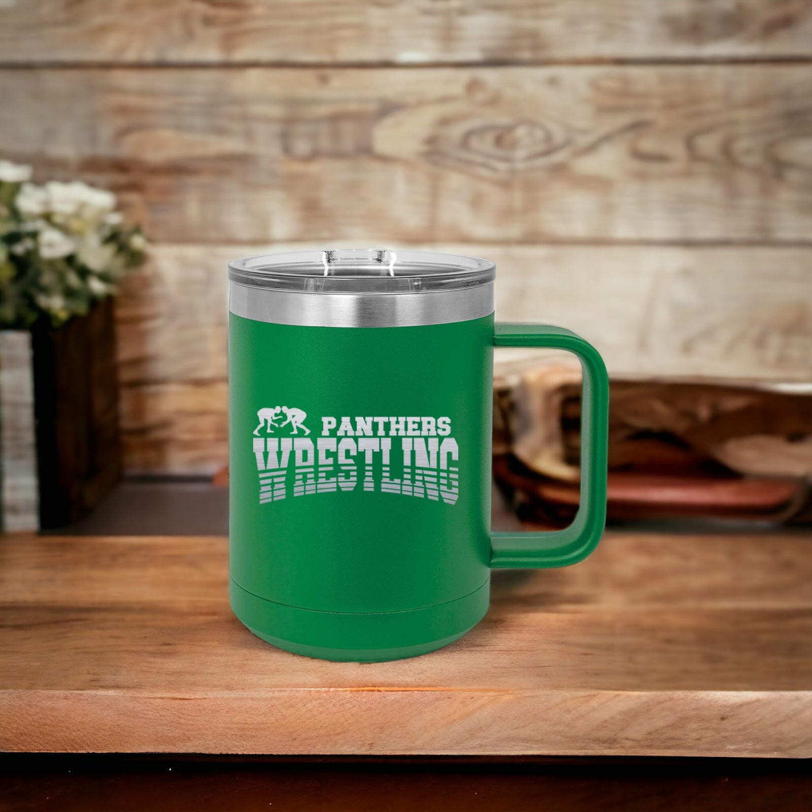 Wrestling Team Engraved Polar Camel 15oz Mug by Sunny Box