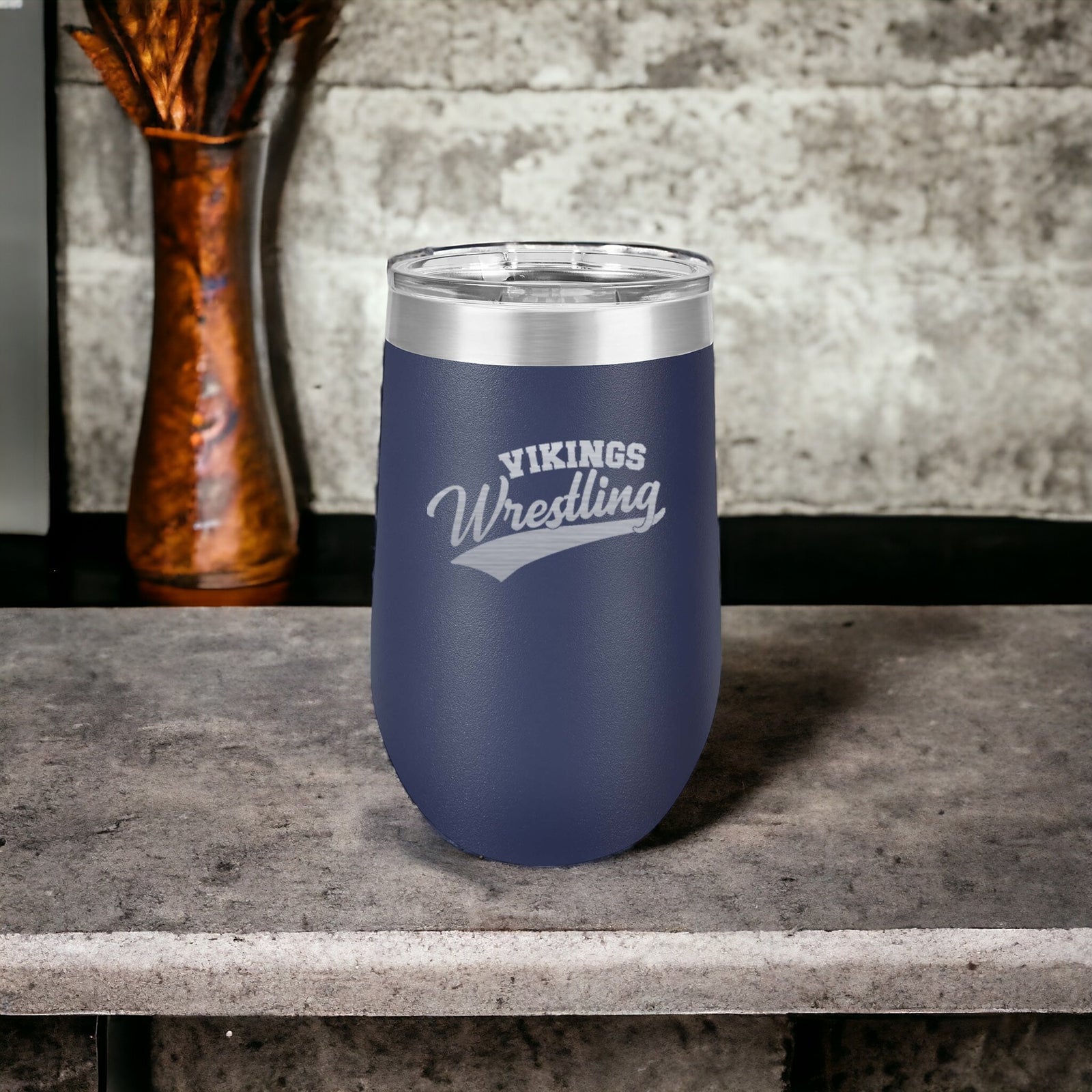 Wrestling Team Engraved Polar Camel 16oz Wine Tumbler by Sunny Box