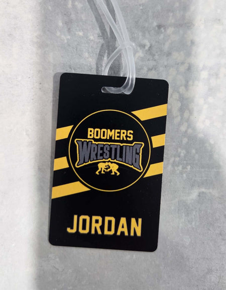 Wrestling Team Sports Bag Tag